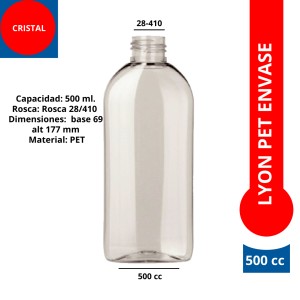 LYON 500cc PET ENVASE 28/415